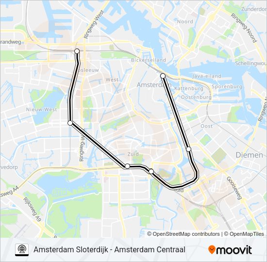 METRO IPV TREIN  Line Map