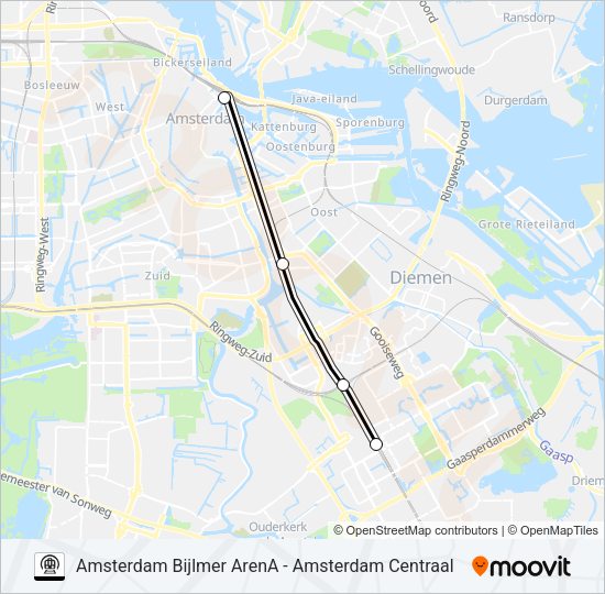 METRO IPV TREIN  Line Map