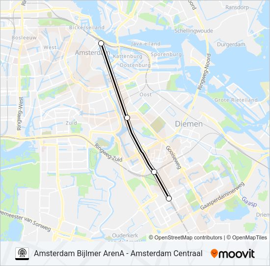 METRO IPV TREIN  Line Map