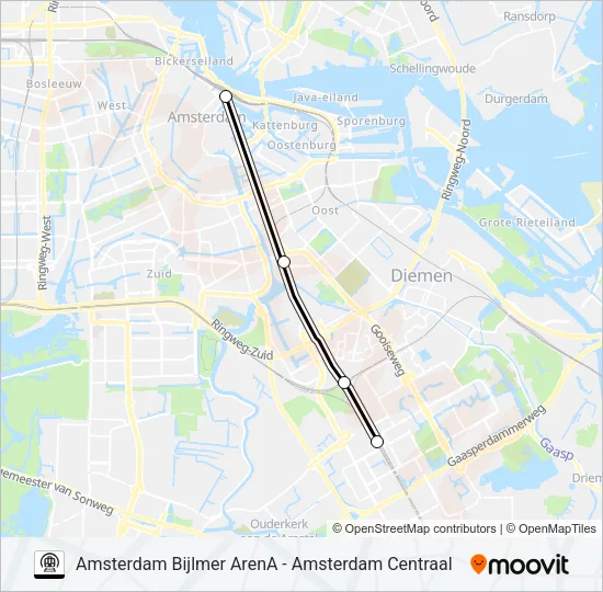 METRO IPV TREIN Metro Line Map
