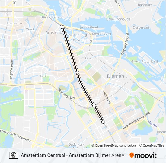 METRO IPV TREIN  Line Map