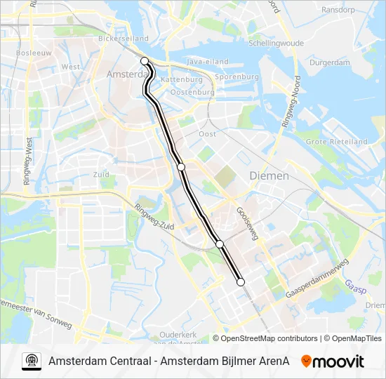 METRO IPV TREIN Metro Line Map