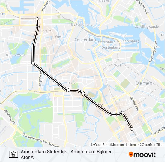 METRO IPV TREIN  Line Map