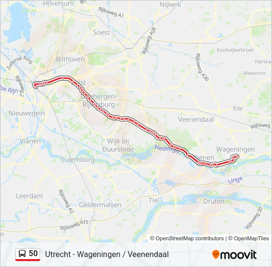50 Bus Line Map