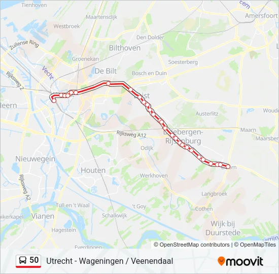 50 Bus Line Map