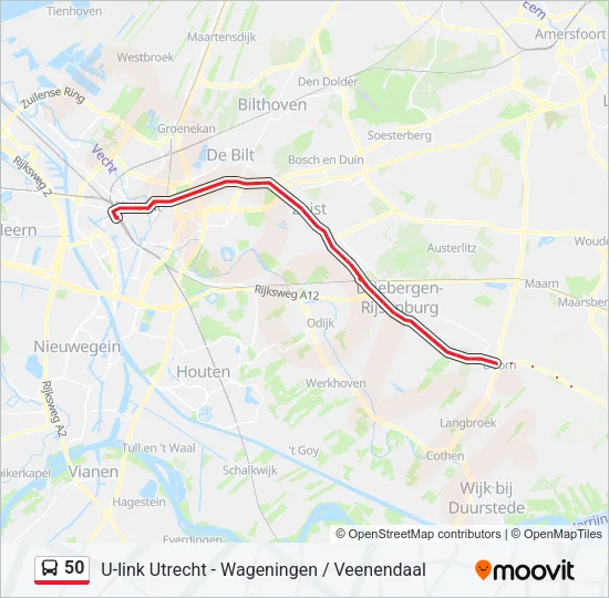 50 Bus Line Map