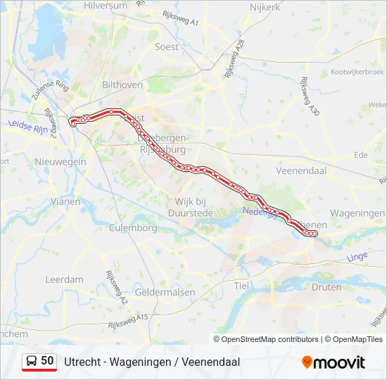 50 Bus Line Map