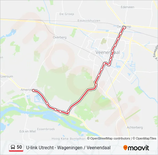 50 Bus Line Map