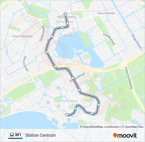 M1 Bus Line Map