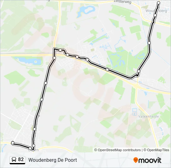 82 Bus Line Map