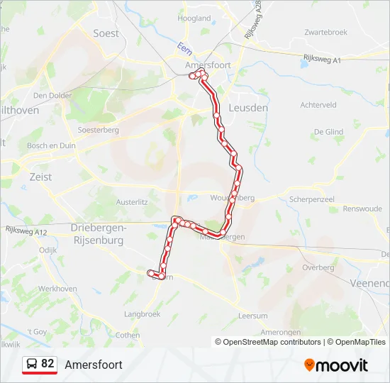 82 Bus Line Map