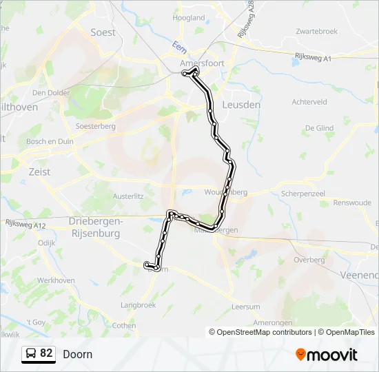 82 Bus Line Map