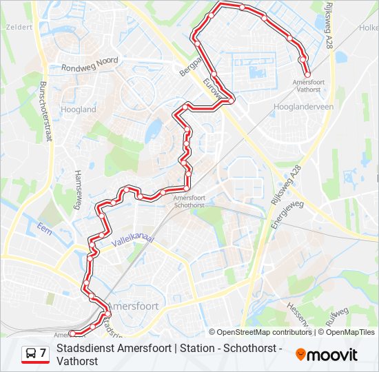 7 bus Line Map