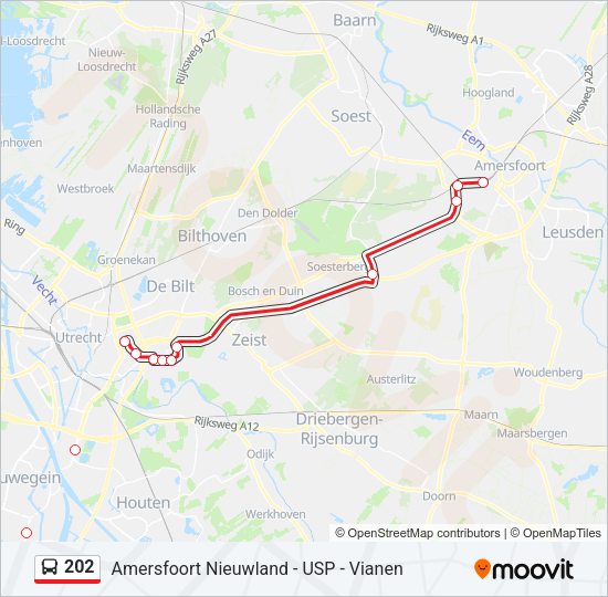 202 Bus Line Map