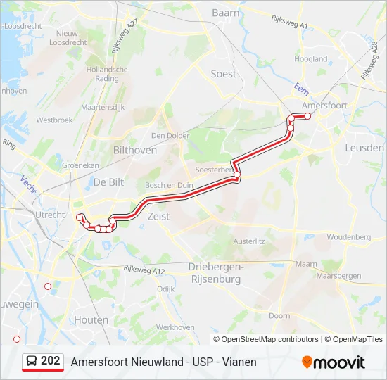 202 Bus Line Map