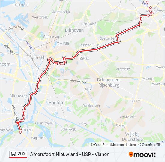 202 Bus Line Map