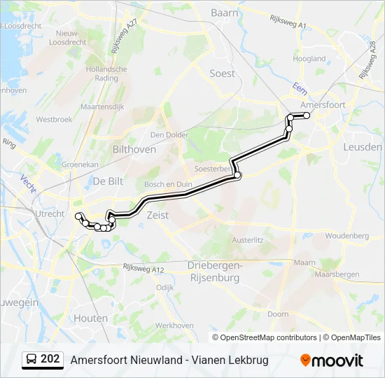 202 Bus Line Map