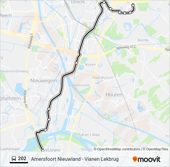 202 Bus Line Map