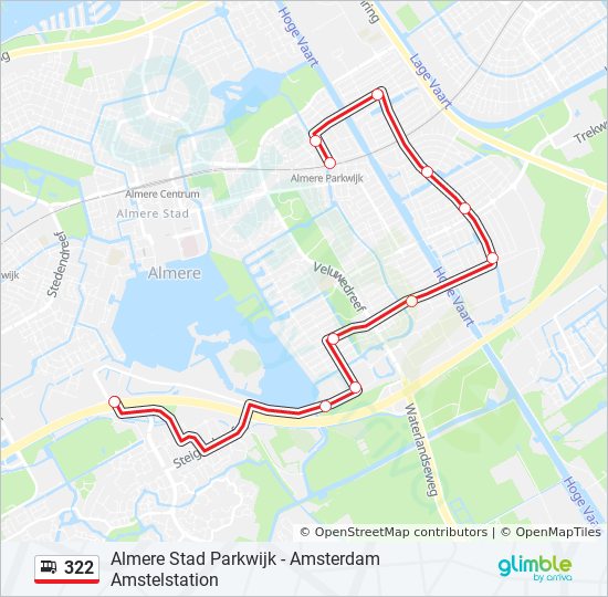 toeter Werkloos toxiciteit 322 Route: Schedules, Stops & Maps - Almere Parkwijk (Updated)