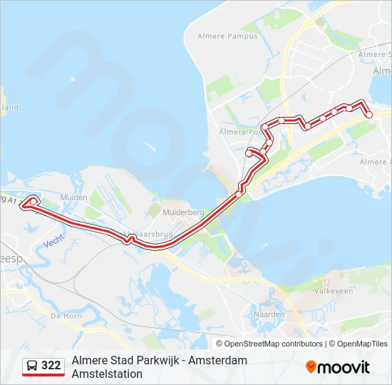 322 Bus Line Map