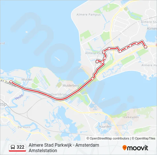 322 Bus Line Map