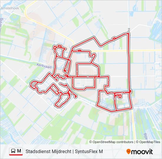 M Bus Line Map