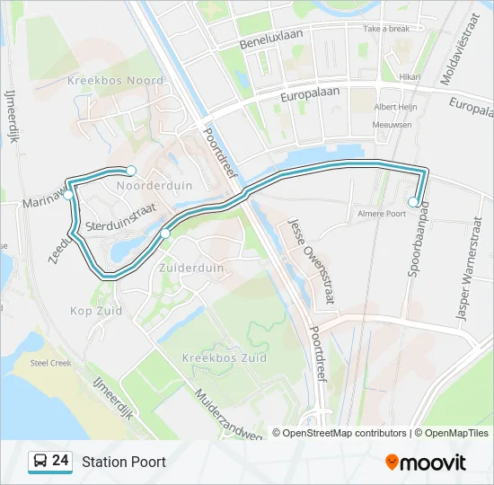 24 Bus Line Map