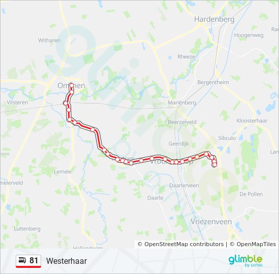 81 Bus Route Map 81 Route: Schedules, Stops & Maps - Westerhaar (Updated)