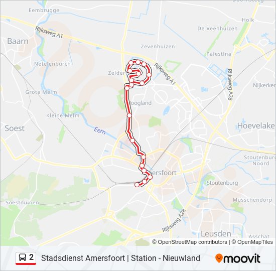 2 bus Line Map