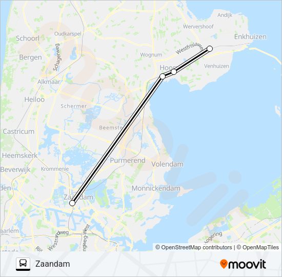 SNELBUS IPV TREIN Bus Line Map