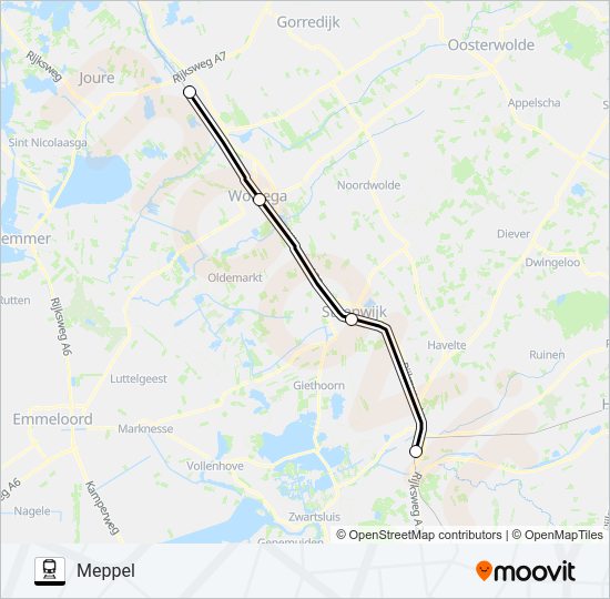 STOPBUS IPV TREIN Train Line Map