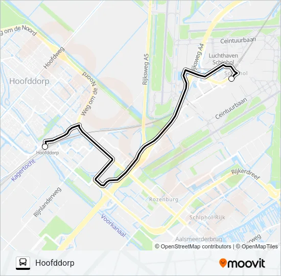 Buslinie STOPBUS IPV TREIN Karte