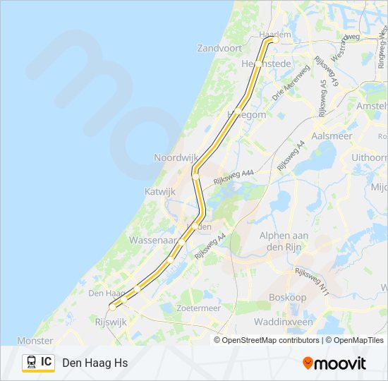 IC Train Line Map