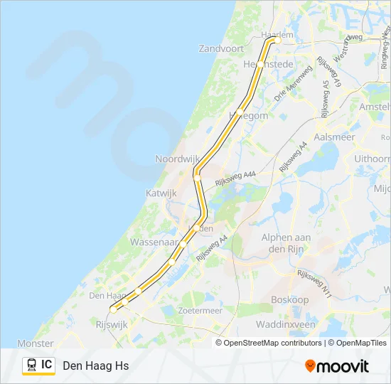 IC Train Line Map