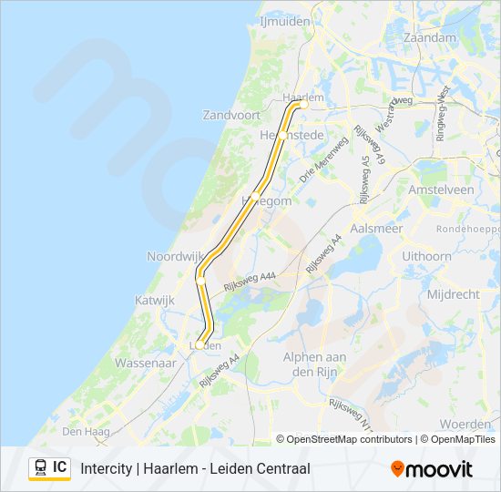 IC Train Line Map