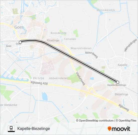 Bahnlinie TAXIBUS IPV TREIN Karte