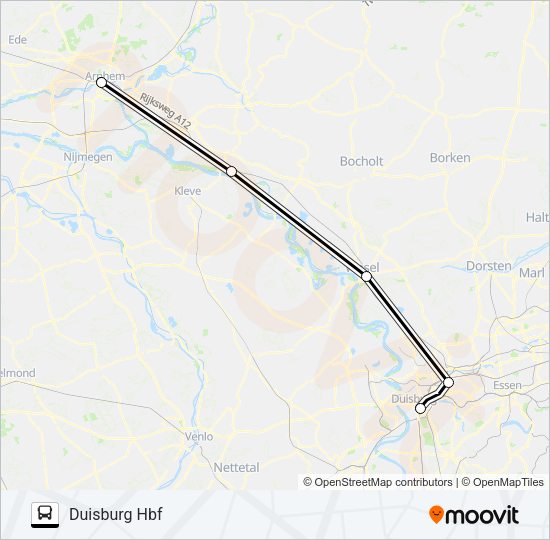 SNELBUS IPV TREIN Bus Line Map