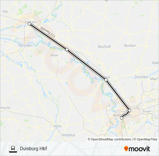 SNELBUS IPV TREIN Bus Line Map