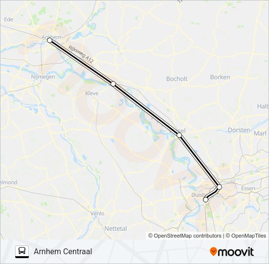 SNELBUS IPV TREIN Bus Line Map