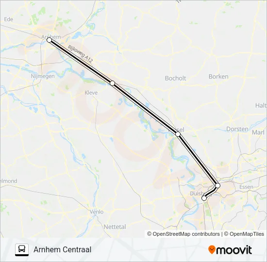 SNELBUS IPV TREIN Bus Line Map