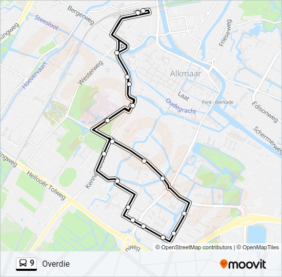 9 Bus Line Map