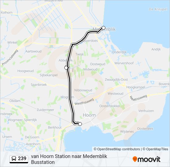 239 Bus Line Map