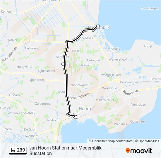 239 Bus Line Map