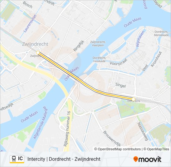 IC Train Line Map