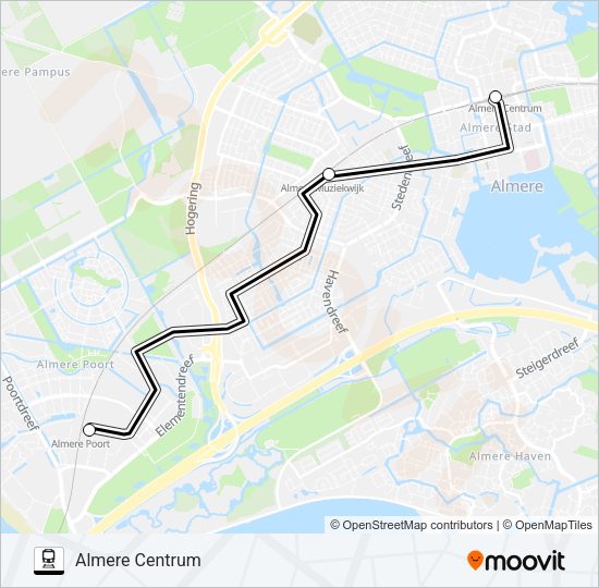 STOPBUS IPV TREIN Train Line Map
