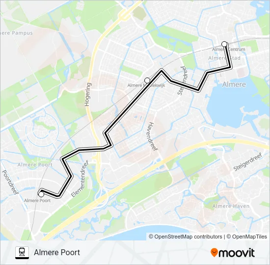 STOPBUS IPV TREIN Train Line Map