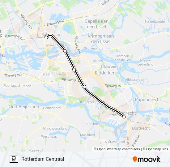 STOPBUS IPV TREIN Train Line Map