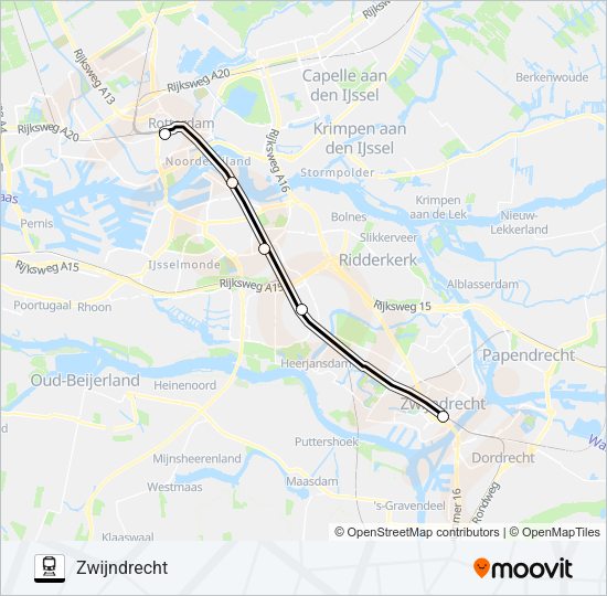 STOPBUS IPV TREIN Train Line Map