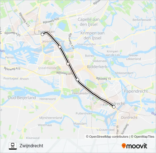 STOPBUS IPV TREIN Train Line Map