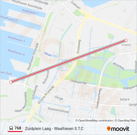 768 Bus Line Map